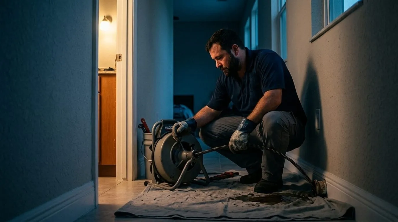 Two Boca Raton Emergency Plumbing SFL plumbers working together on a residential job